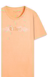 Cotton Washed Gothic Wing Classic Mc Laranja Fluor