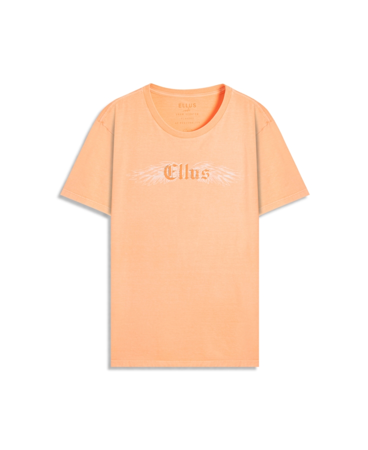 Cotton Washed Gothic Wing Classic Mc Laranja Fluor
