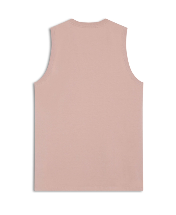 Cotton Watercolor Stripes Sleeveless Rosa Dirty