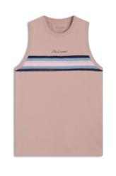 Cotton Watercolor Stripes Sleeveless Rosa Dirty