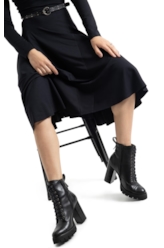 Coturno Alto Amélie Ellus Preto