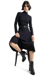 Coturno Alto Amélie Ellus Preto