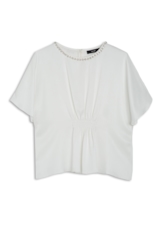 Crepe Chanel Blouse Branco