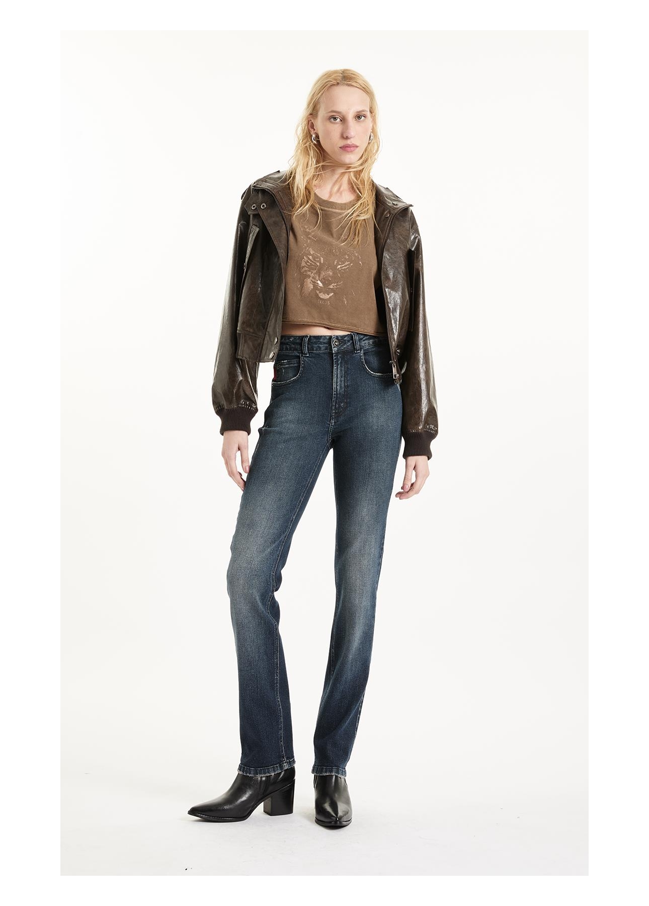 Dark Forest Elastic Gisele Slim Filigr 1847 Lav. Escuro C/ Matiz