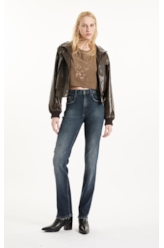 Dark Forest Elastic Gisele Slim Filigr 1847 Lav. Escuro C/ Matiz