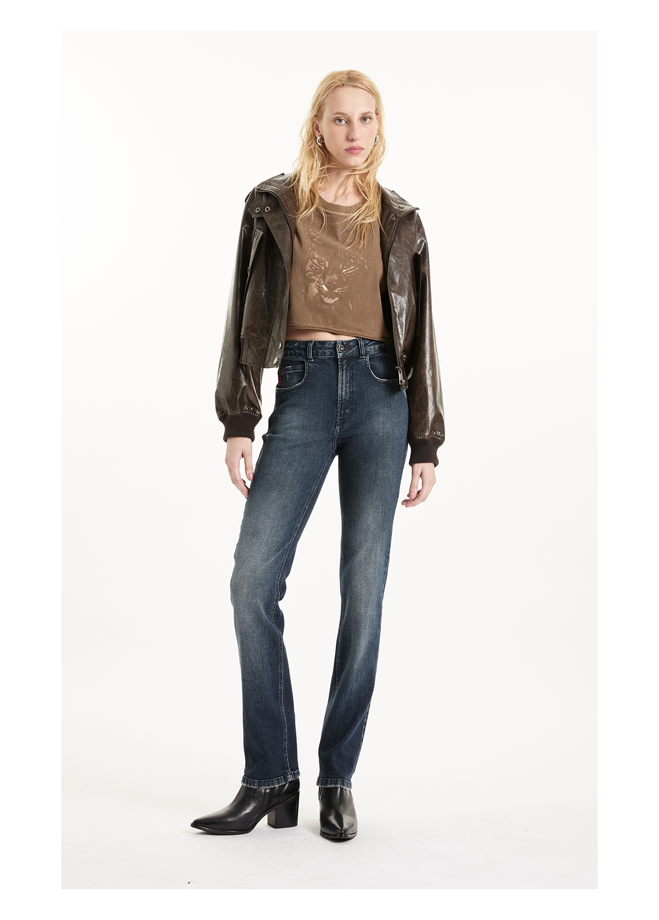 Dark Forest Elastic Gisele Slim Filigr 1847 Lav. Escuro C/ Matiz