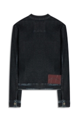 Dark Forest Elastic (Jaqueta) Zíper Lav.Escuro C/ Craquelado