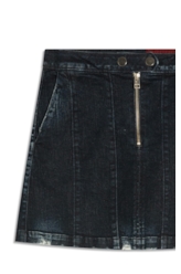 Dark Forest Elastic (Mini) Zíper Lav.Escuro C/ Craquelado