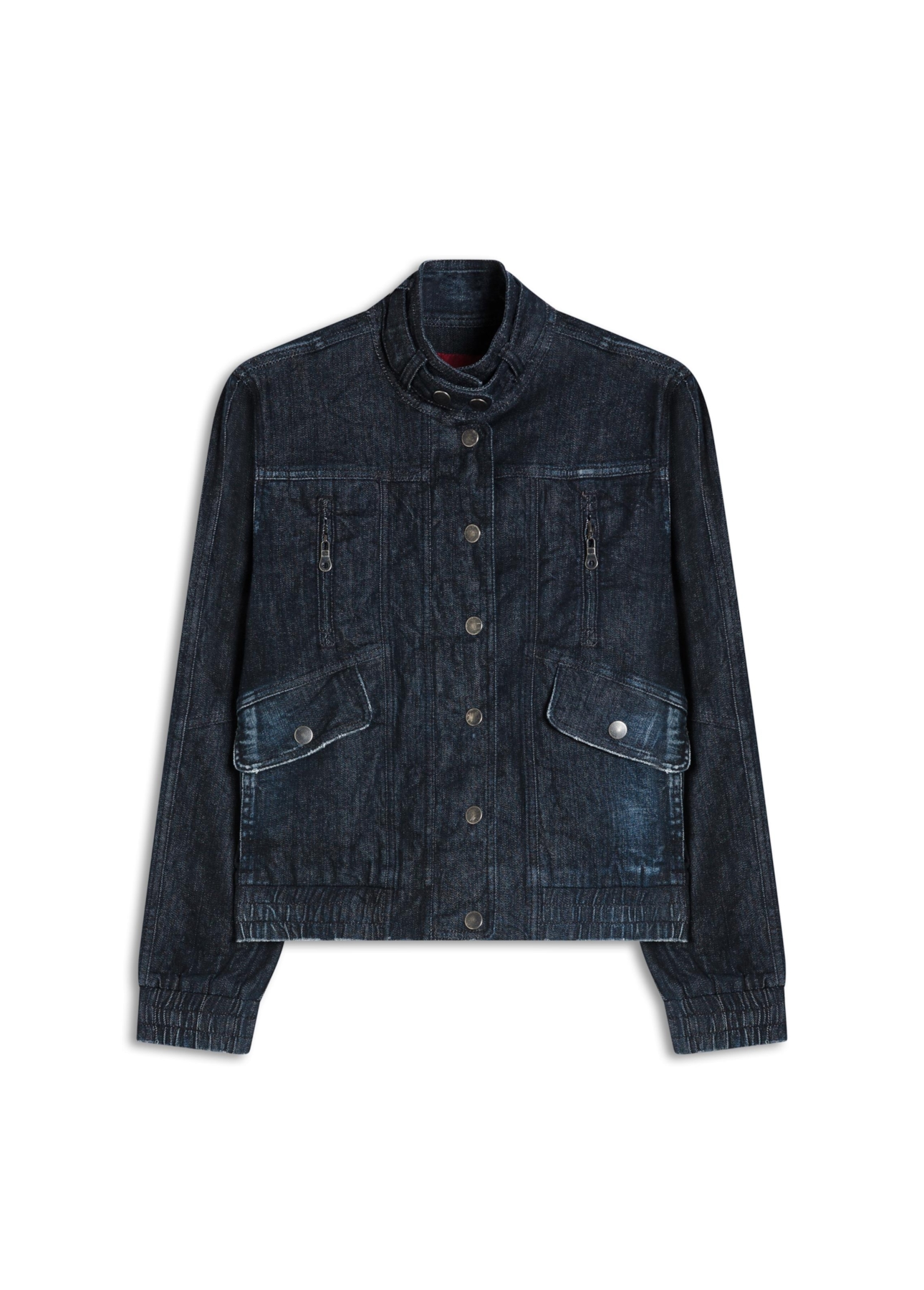 Dark Forest Elastic (Oversized) Recortes Lav.Escuro C/ Craquelado