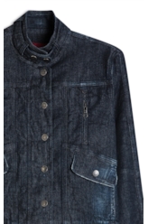 Dark Forest Elastic (Oversized) Recortes Lav.Escuro C/ Craquelado