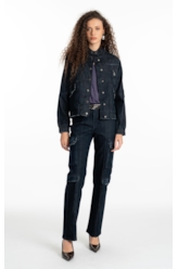 Dark Forest Elastic (Oversized) Recortes Lav.Escuro C/ Craquelado
