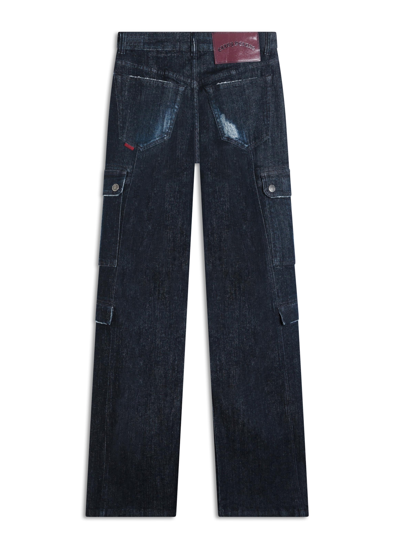 Dark Forest Elastic (Reta) Recortes Lav.Escuro C/ Craquelado