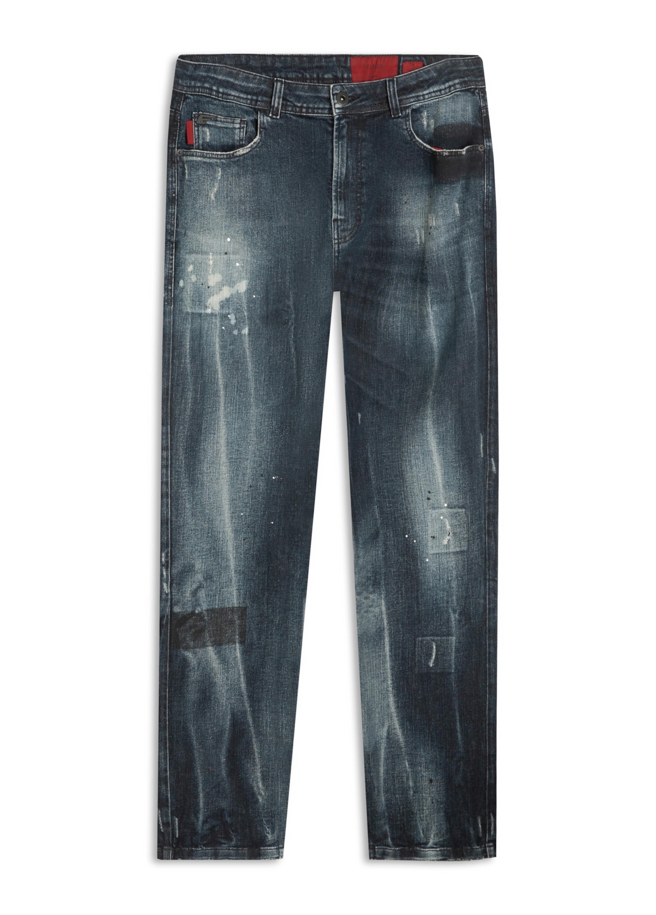 Dark Forest Elastic (Slim) 5 Pockets Escuro C/ Tie Dye e Resp.