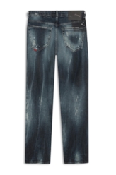 Dark Forest Elastic (Slim) 5 Pockets Escuro C/ Tie Dye e Resp.