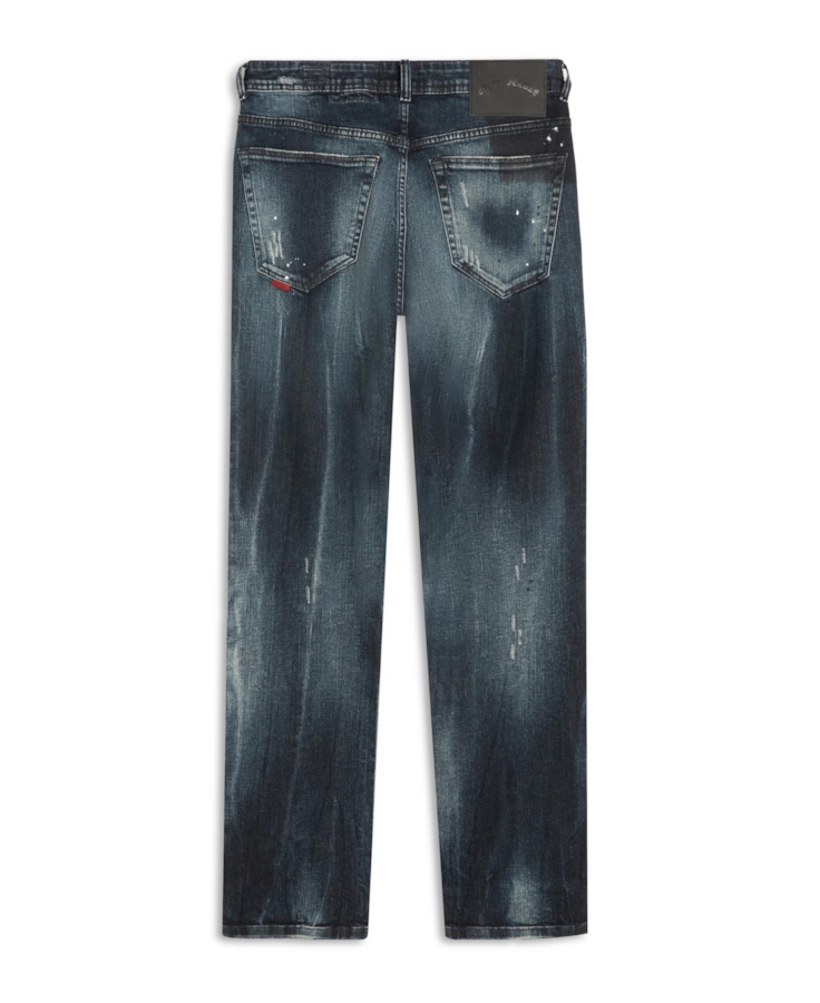 Dark Forest Elastic (Slim) 5 Pockets Escuro C/ Tie Dye e Resp.