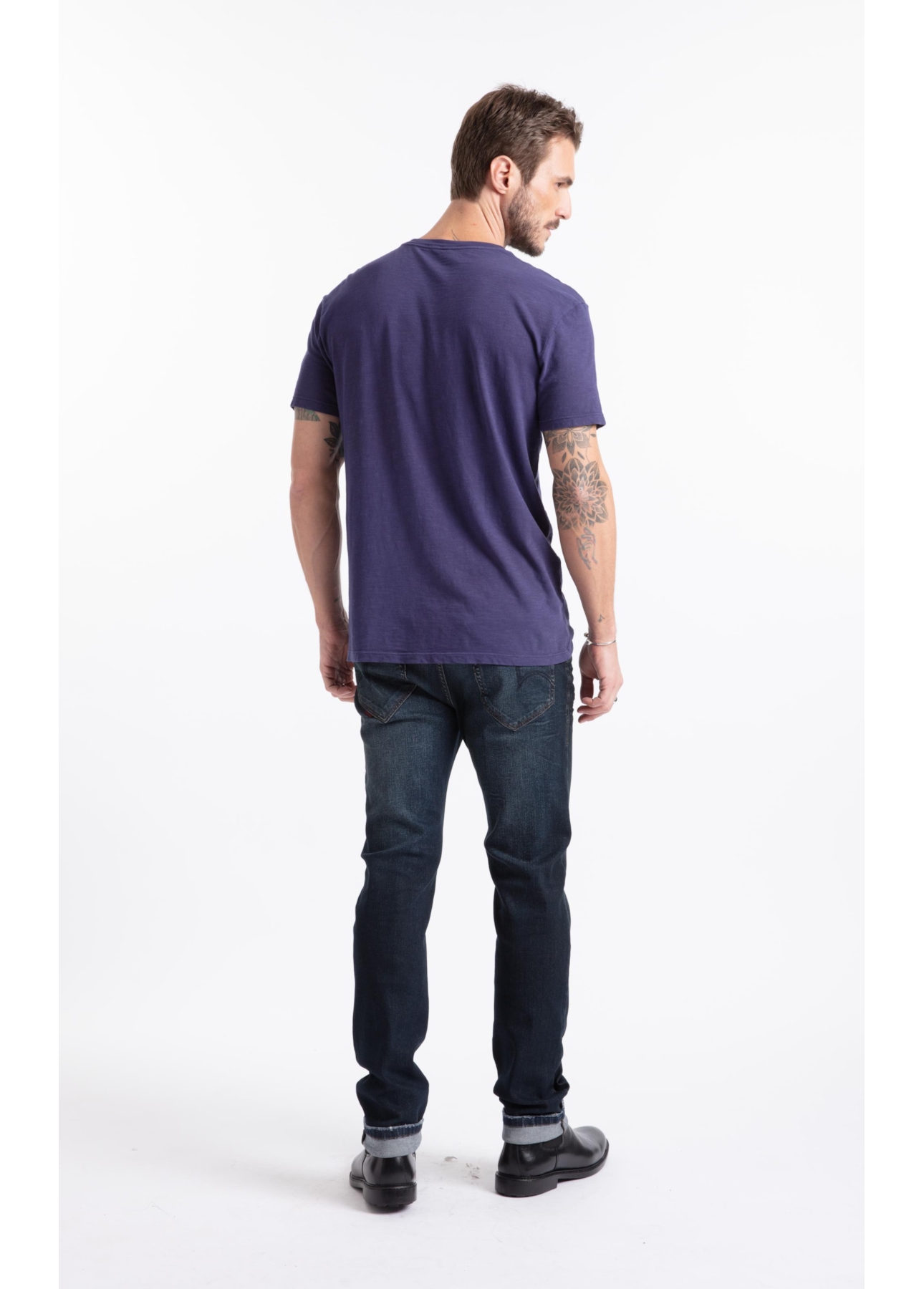 Dark Forest Elastic (Slim) Filigrana Lav.Escuro C/3d e Tie Dye