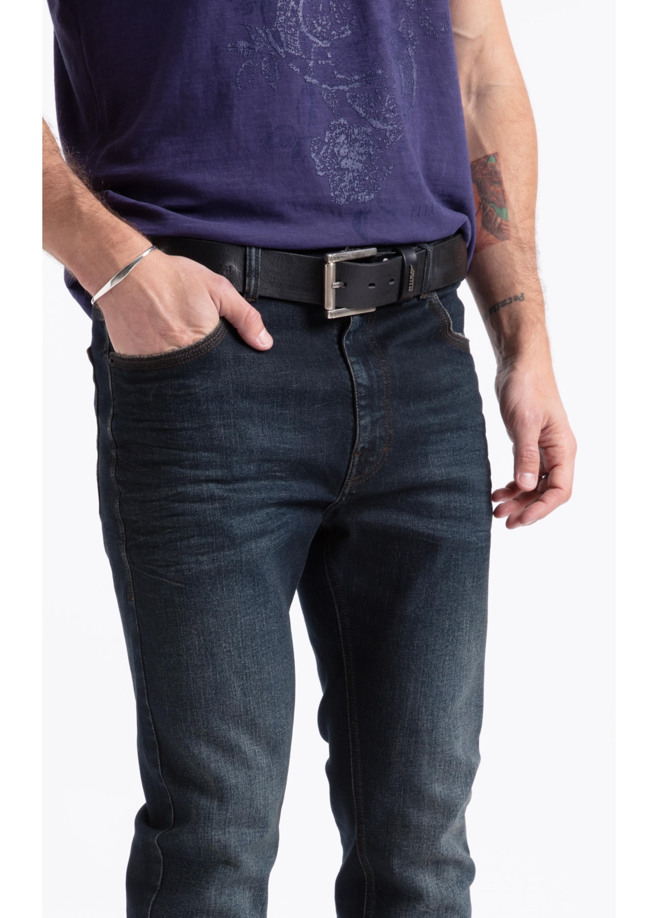 Dark Forest Elastic (Slim) Filigrana Lav.Escuro C/3d e Tie Dye