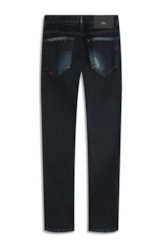 Dark Forest Elastic (Slim) Zíper Lav.Escuro C/ Craquelado