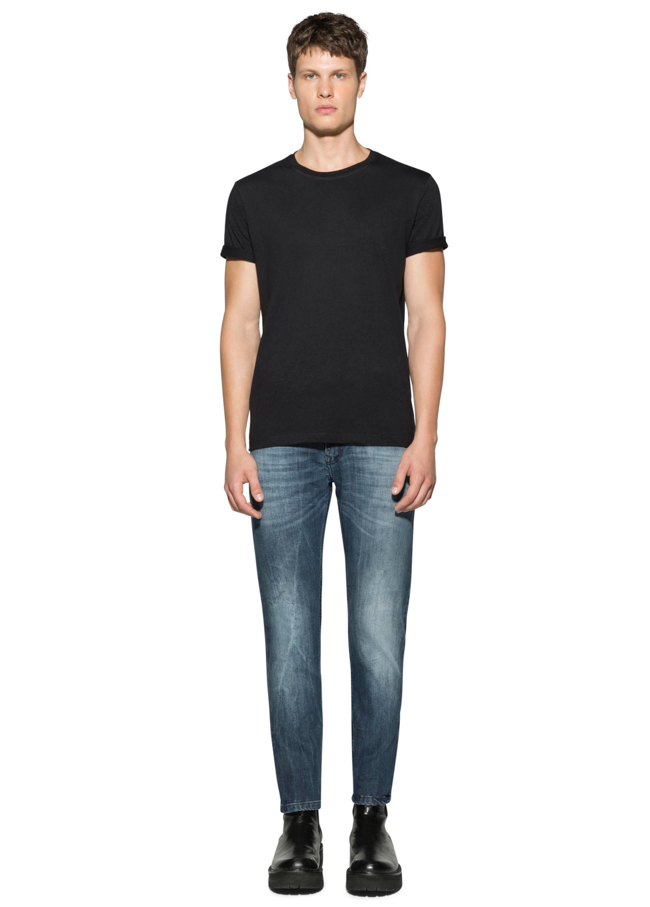 Deep Blue Elastic (Slim) Recorte 126 Lav.Medio C/ Rede