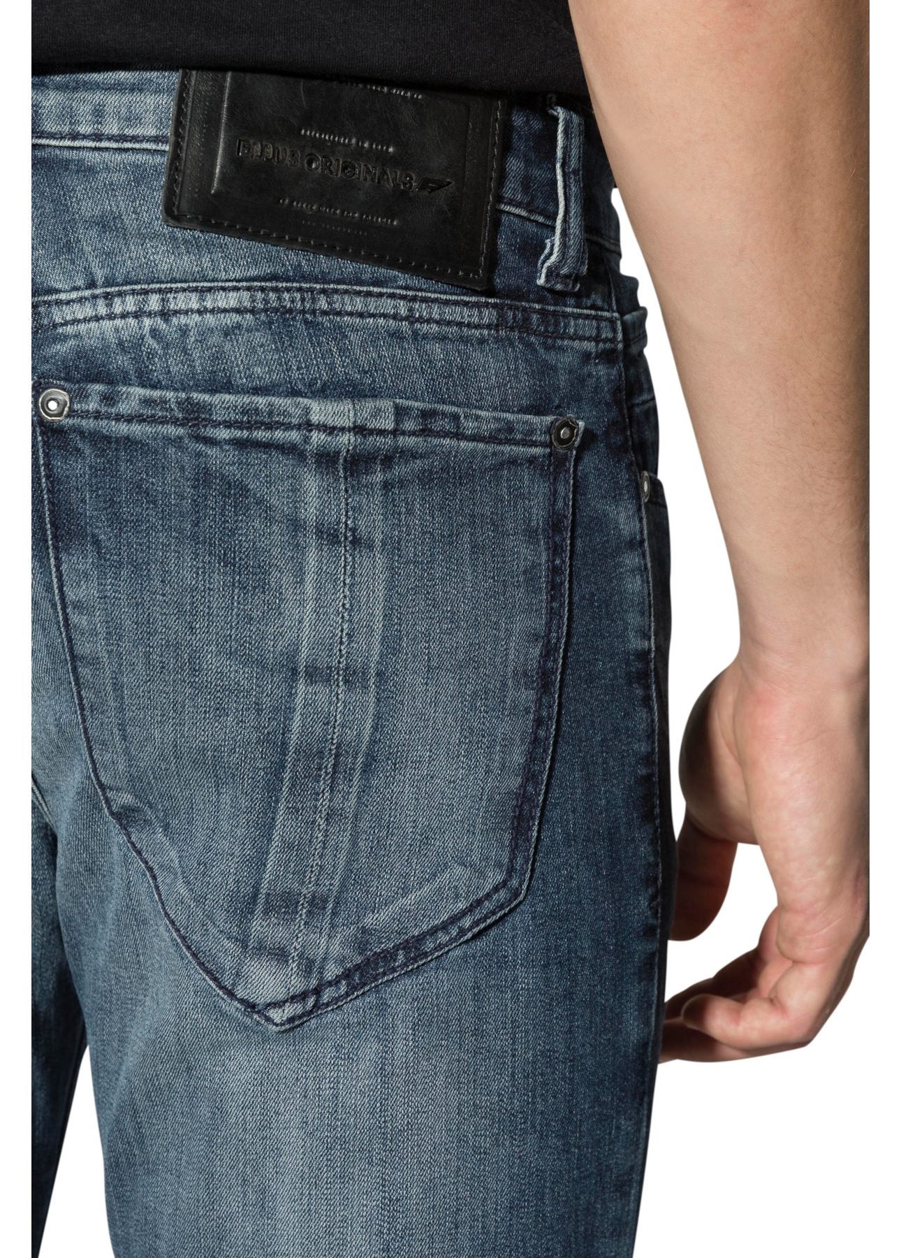 Deep Blue Elastic (Slim) Recorte 126 Lav.Medio C/ Rede