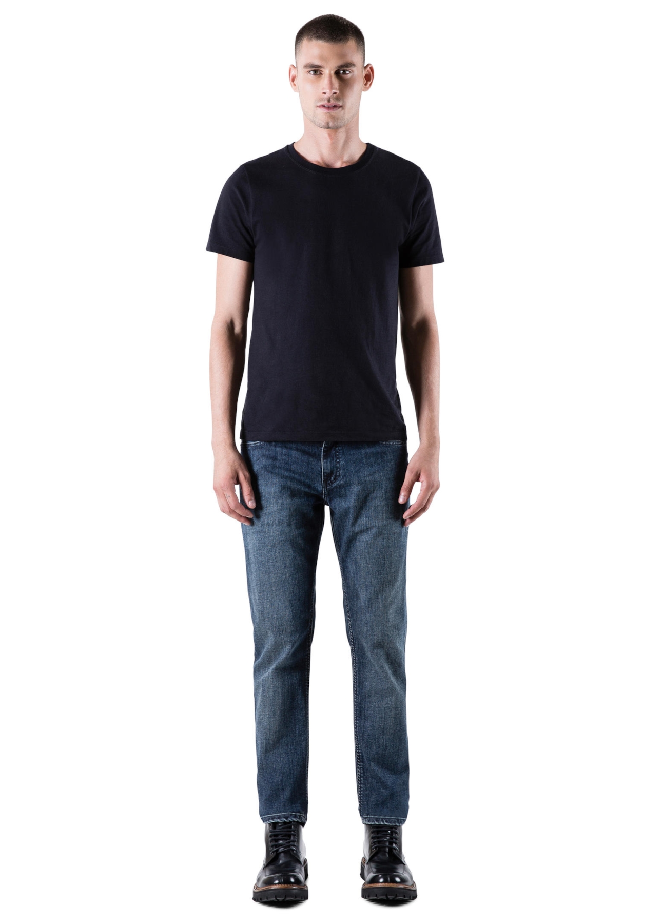 Deep Blue Elastic (St) Slim Et.Couro 517 Lav. Medio C/ 3d