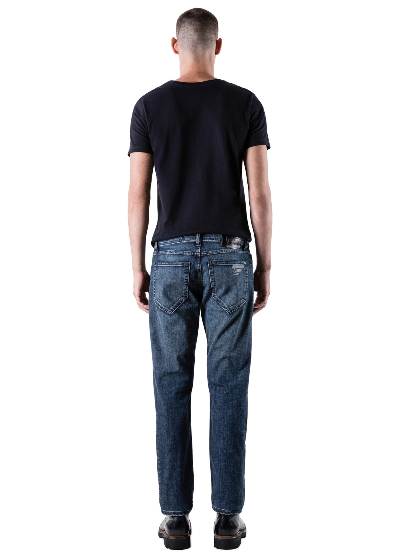 Deep Blue Elastic (St) Slim Et.Couro 517 Lav. Medio C/ 3d