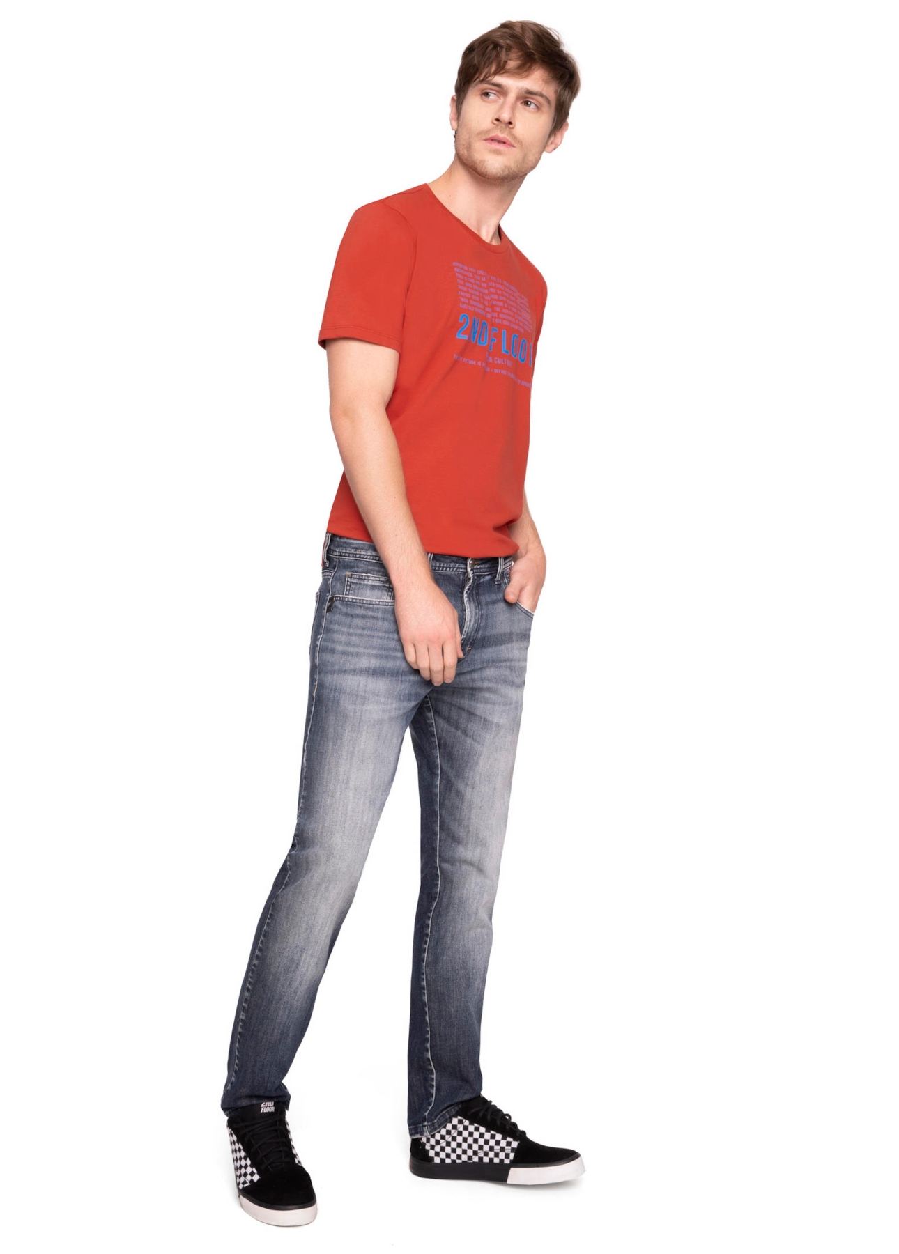 Deep Blue Elastic (Troy) Slim 1248 Lav.Medio C/ Matiz