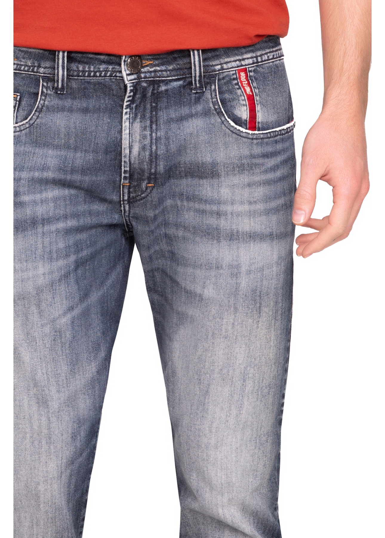 Deep Blue Elastic (Troy) Slim 1248 Lav.Medio C/ Matiz
