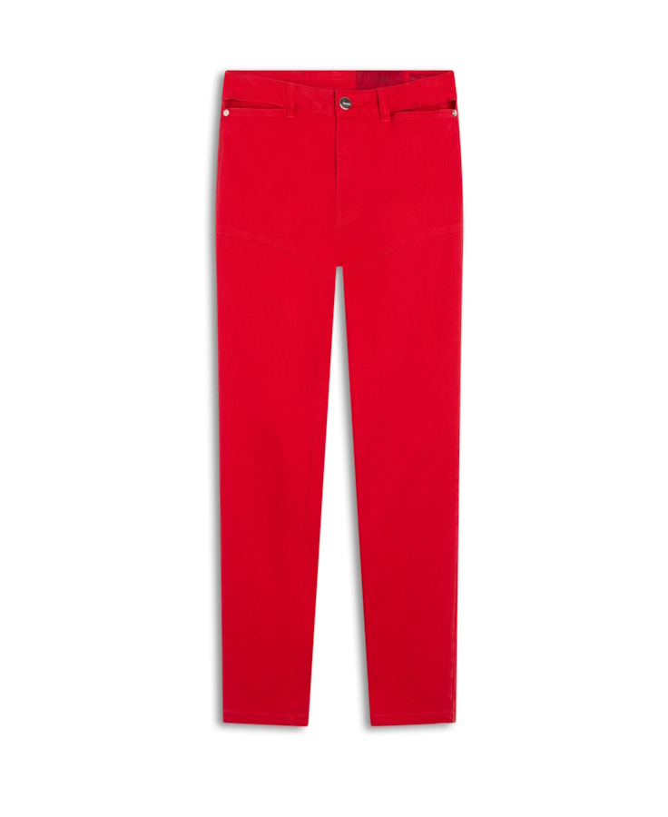Denim Color Stretch Rec Cos Vermelho Vivo