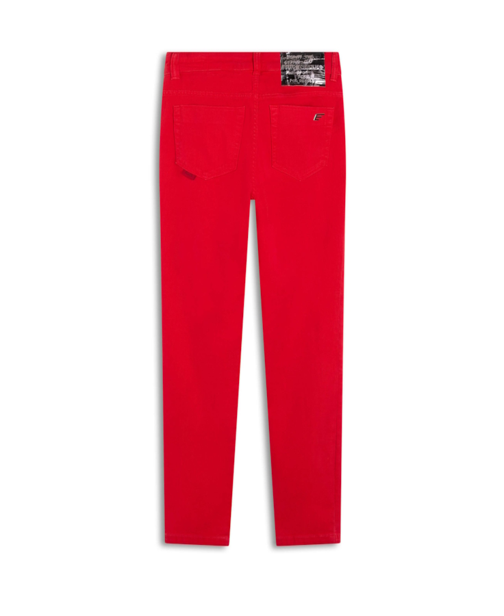 Denim Color Stretch Rec Cos Vermelho Vivo