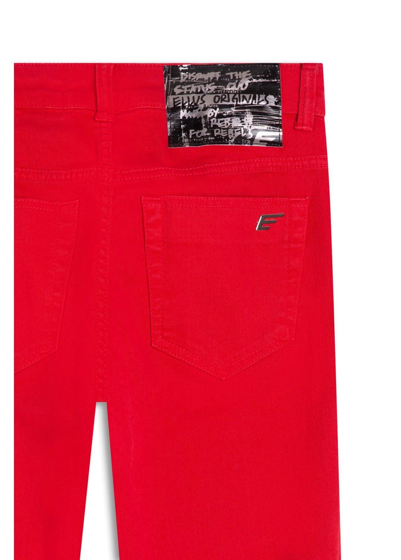 Denim Color Stretch Rec Cos Vermelho Vivo