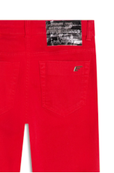 Denim Color Stretch Rec Cos Vermelho Vivo