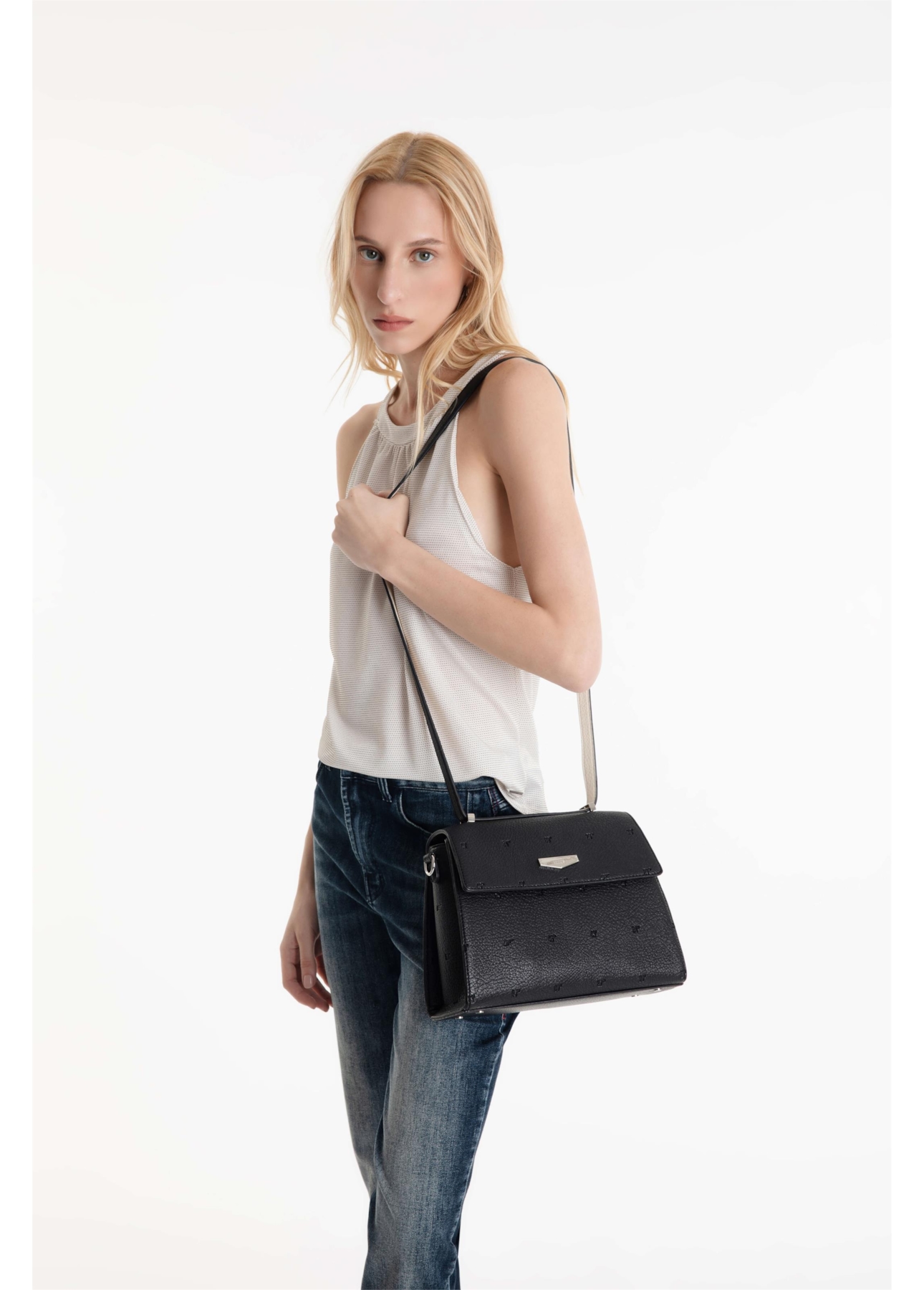 Dna Shoulder Bag Ellus Preto