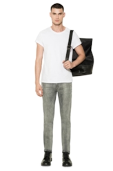 Double Black Elast (Slim) e Asa Duplo 652 Lav.Cinza Med C/Puido