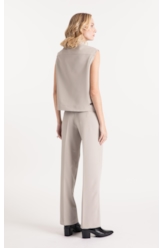 Double Color Thin Pockets Cinza Claro