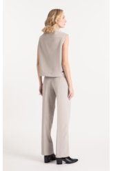 Double Color Thin Pockets Cinza Claro