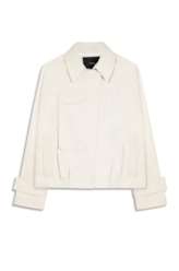 Double Layer Arm Cropped Jacket Gelo