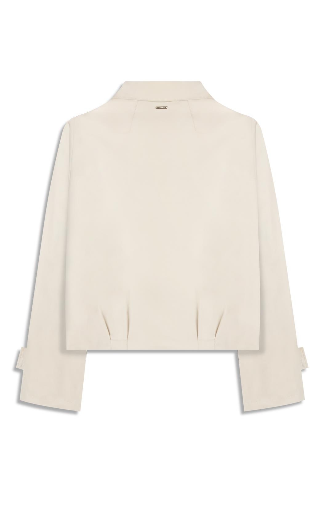 Double Layer Arm Cropped Jacket Gelo