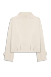 Double Layer Arm Cropped Jacket Gelo