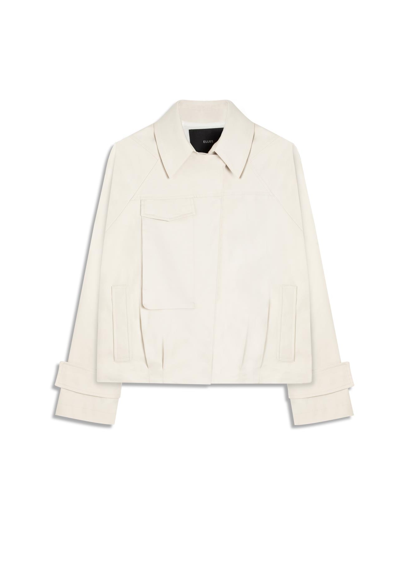 Double Layer Arm Cropped Jacket Gelo