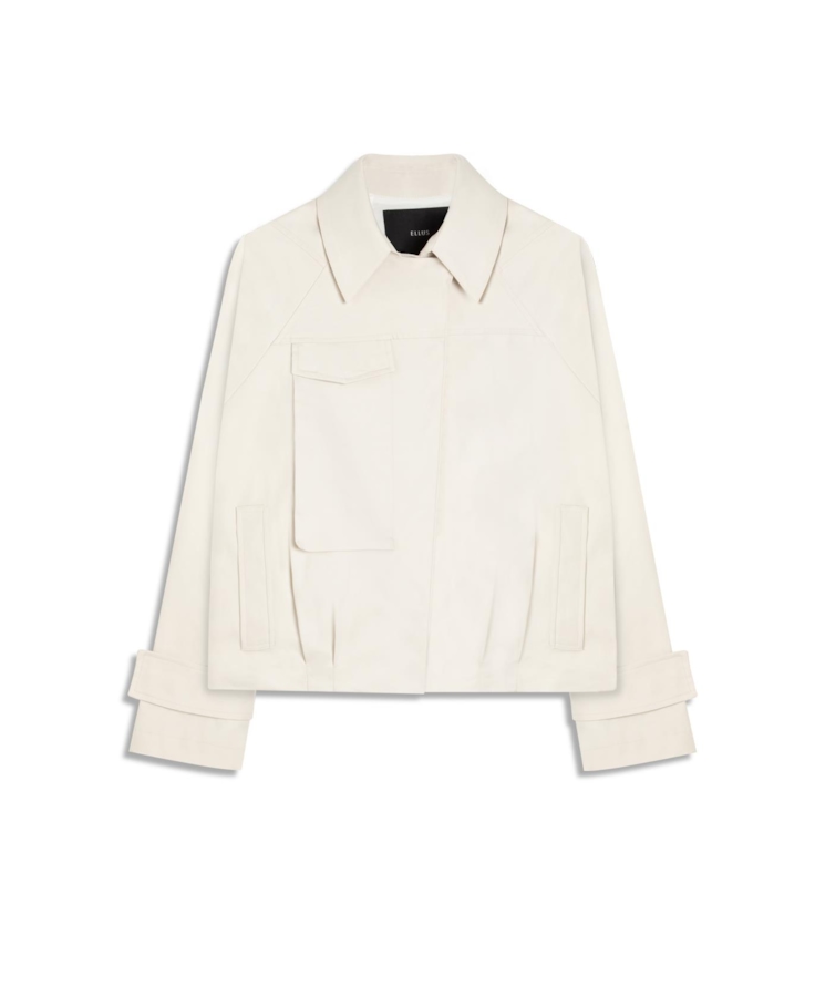 Double Layer Arm Cropped Jacket Gelo