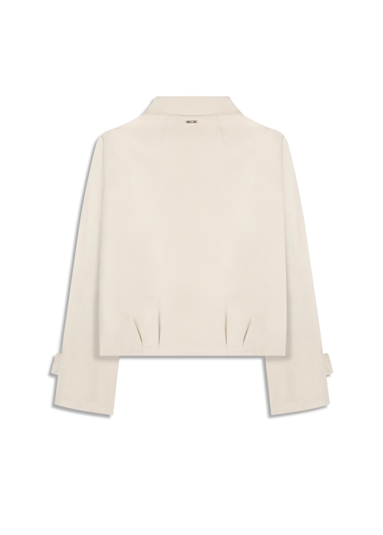 Double Layer Arm Cropped Jacket Gelo