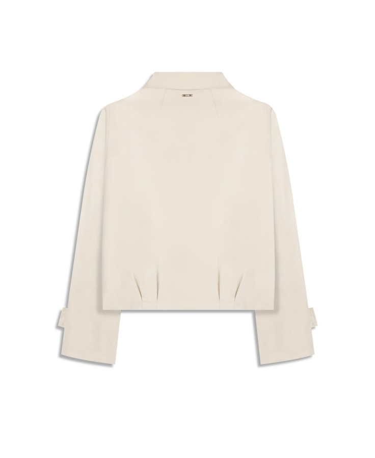 Double Layer Arm Cropped Jacket Gelo