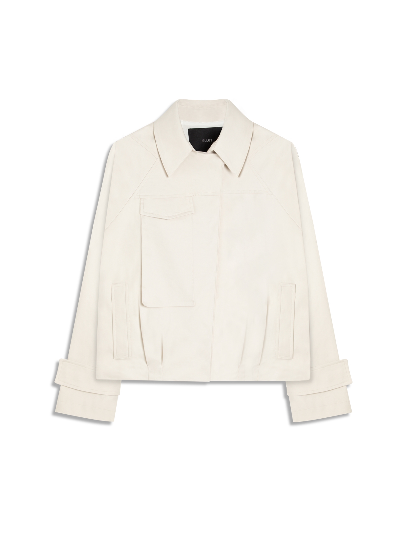 Double Layer Arm Cropped Jacket Gelo