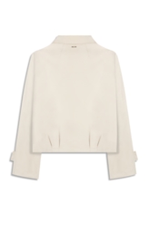 Double Layer Arm Cropped Jacket Gelo