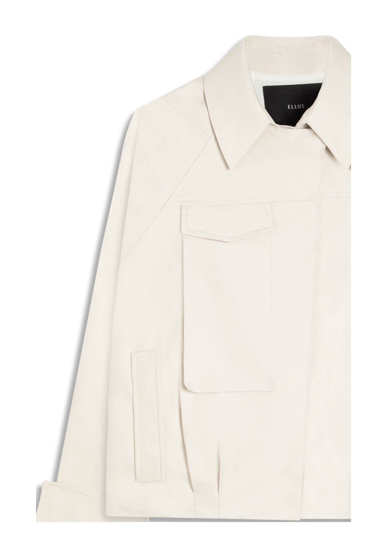 Double Layer Arm Cropped Jacket Gelo