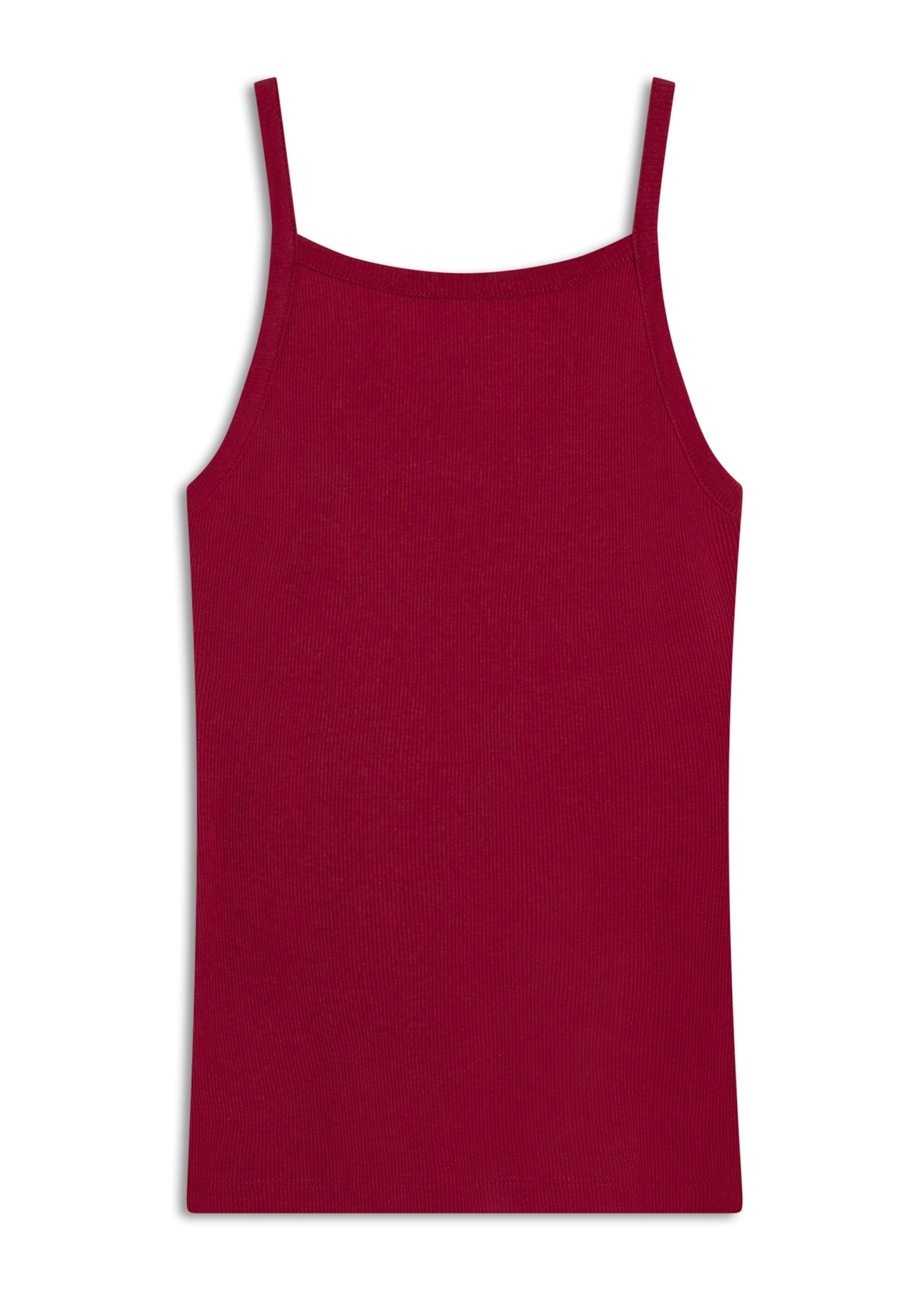 Ellus Cursive Rib Sleeveless Sangria