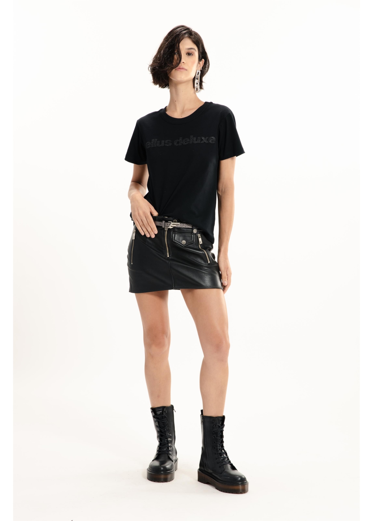 Ellus Deluxe Classic Slim Glitter Preto