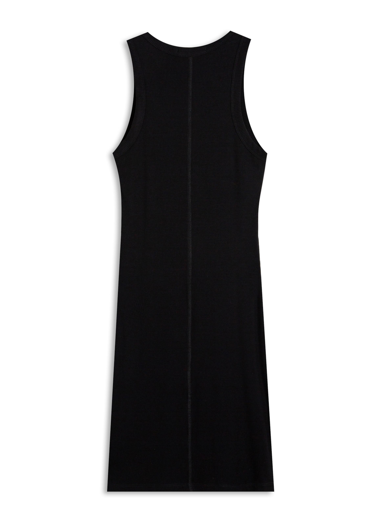 Ellus Dress Canelado Hotfix Preto