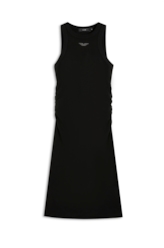 Ellus Dress Ribana Franzida Preto